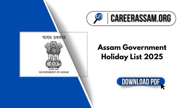 Assam Government Holiday List 2025 - Download PDF