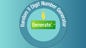 Random 3 Digit Number Generator